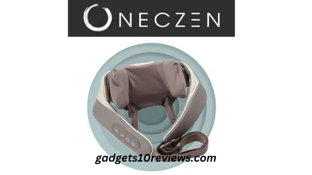 An inviting image of the Qinux NecZen cervical massager, showcasing its sleek design and highlighting its key features.