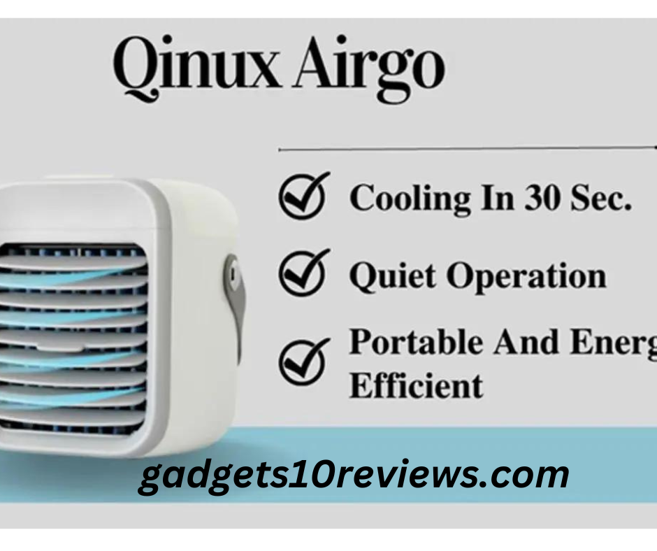 Qinux Airgo Portable Air Cooler - Innovative and Eco-friendly Cooling Technology.