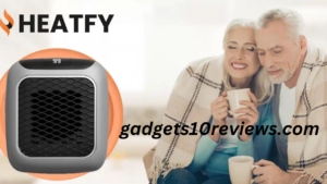 Qinux Heatfy mini PTC heater with ceramic plates, offering silent operation, customizable power settings, and a decorative design. Perfect for any room, including kitchens and bathrooms.