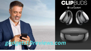 Close-up of Qinux ClipBuds highlighting the soft silicone touch for ultimate comfort during movement.