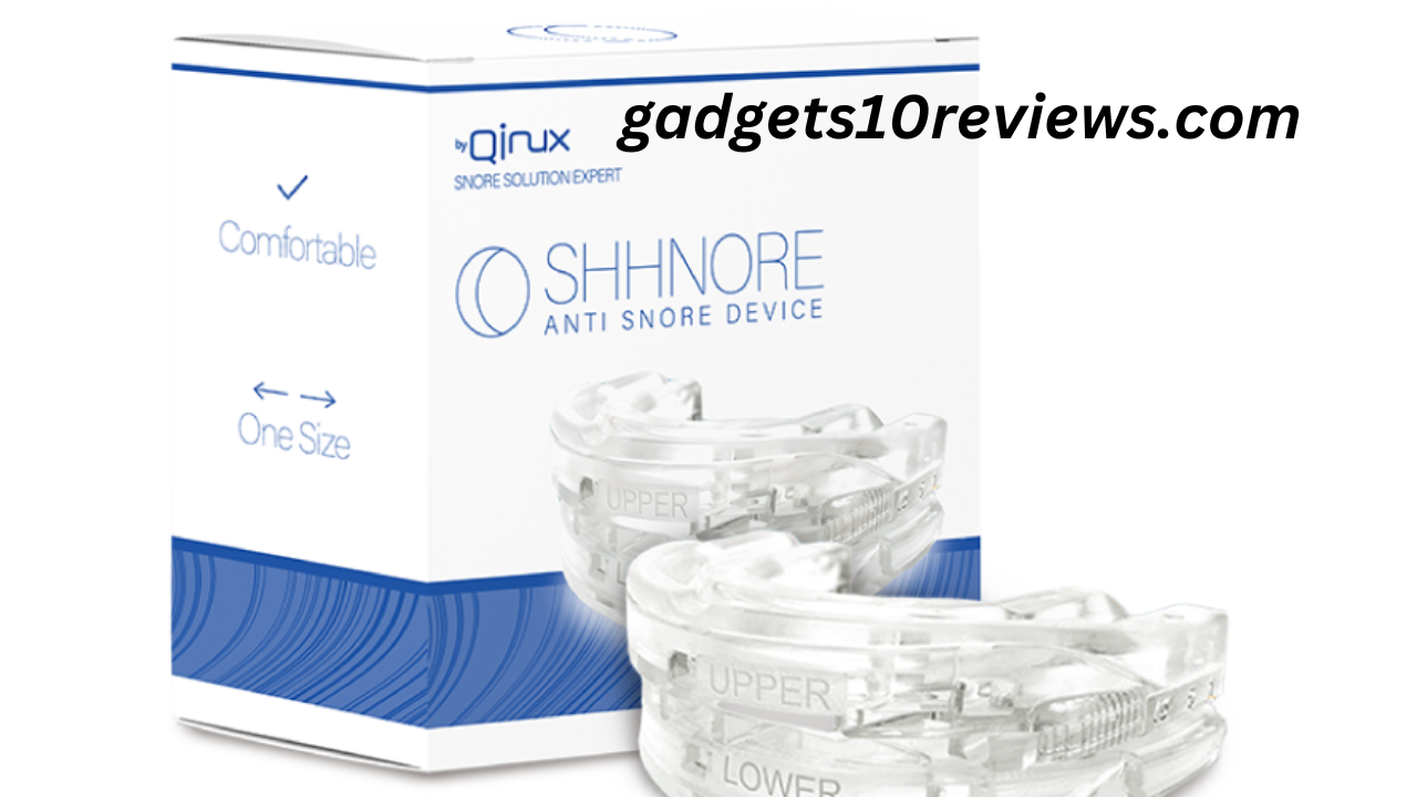 "Qinux Shhnore anti-snoring device - A comfortable and effective solution for snoring"