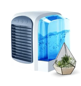 Compact and lightweight design of the Polar Cooling Portable Air Cooler, ideal for home and office use.