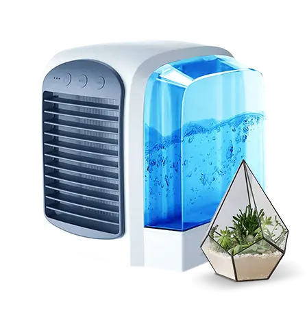 Compact and lightweight design of the Polar Cooling Portable Air Cooler, ideal for home and office use.