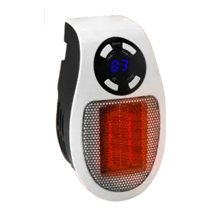 QuikHeat Pro heater operates by using ceramic plates to heat the air and a fan to distribute that warmth throughout the room.