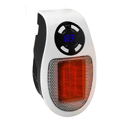 QuikHeat Pro heater operates by using ceramic plates to heat the air and a fan to distribute that warmth throughout the room.