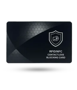 Card Armor is an advanced RFID and NFC-blocking card designed to protect your credit cards, debit cards, IDs, and passports from unauthorized scanning. Unlike bulky RFID-blocking wallets or sleeves, Card Armor seamlessly fits into your wallet.