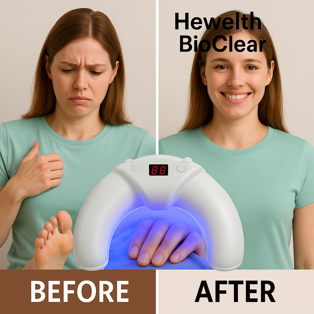 Enter the Hewelth™ BioClear—a breakthrough device leveraging clinical-grade, non-invasive technology to target fungal infections at their root. Unlike conventional treatments, the Hewelth™ BioClear combines micro-frequency technology and phototherapy to disrupt fungal growth without damaging surrounding tissue.