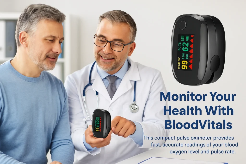 A Experienced Doctor Are Recommending The BloodVitals Device To The Patient.