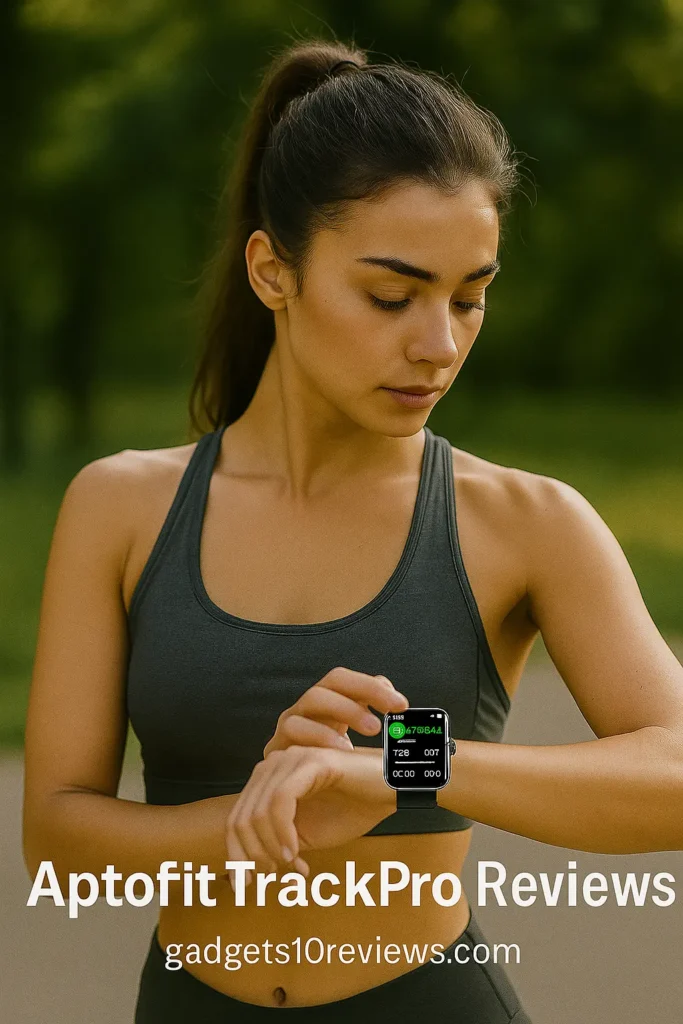 A Health Tracker Women Is Watching The Watch After Jogging