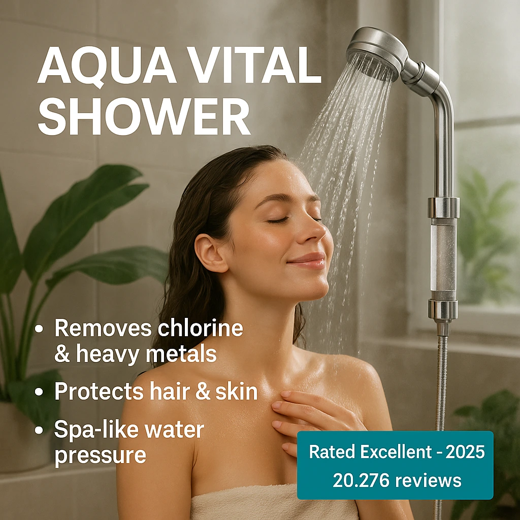A women Is Enjoying The  Aqua Vital Shower And Looking Happy Also Feeling The Joy, And You Can Also See The Happiness On It's Face While Bathing , Click Below For more Info:
https://gadgets10reviews.com/aqua-vital-shower-reviews-does-it-really-work-for-hair-skin/
