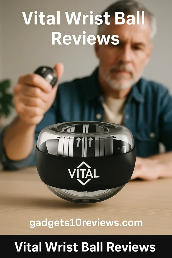 Man using Vital Wrist Ball hand strength device – Vital Wrist Ball Reviews