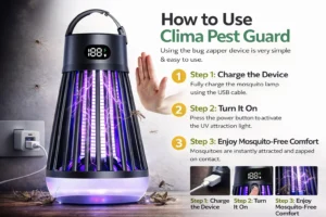 How to use Clima Pest Guard mosquito zapper – step-by-step guide for instant mosquito-free protection.