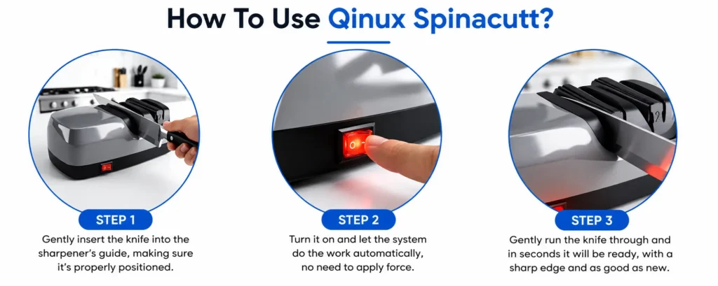 Read How To Use This Amazing Qinux Spinacutt Knife Sharpner.