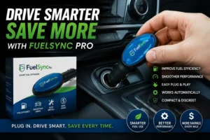 FuelSync Pro smart fuel saver device installed in car for better fuel efficiency and smoother driving performance