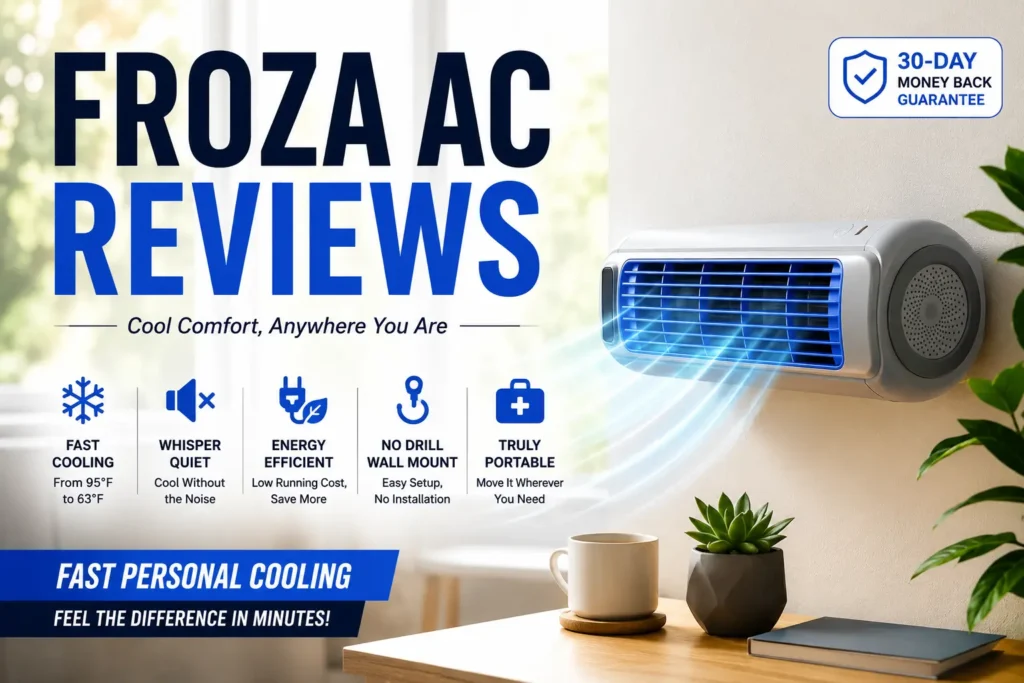 Froza AC Reviews – Portable Personal Air Conditioner with Fast Cooling, Quiet Operation & Energy-Efficient Design