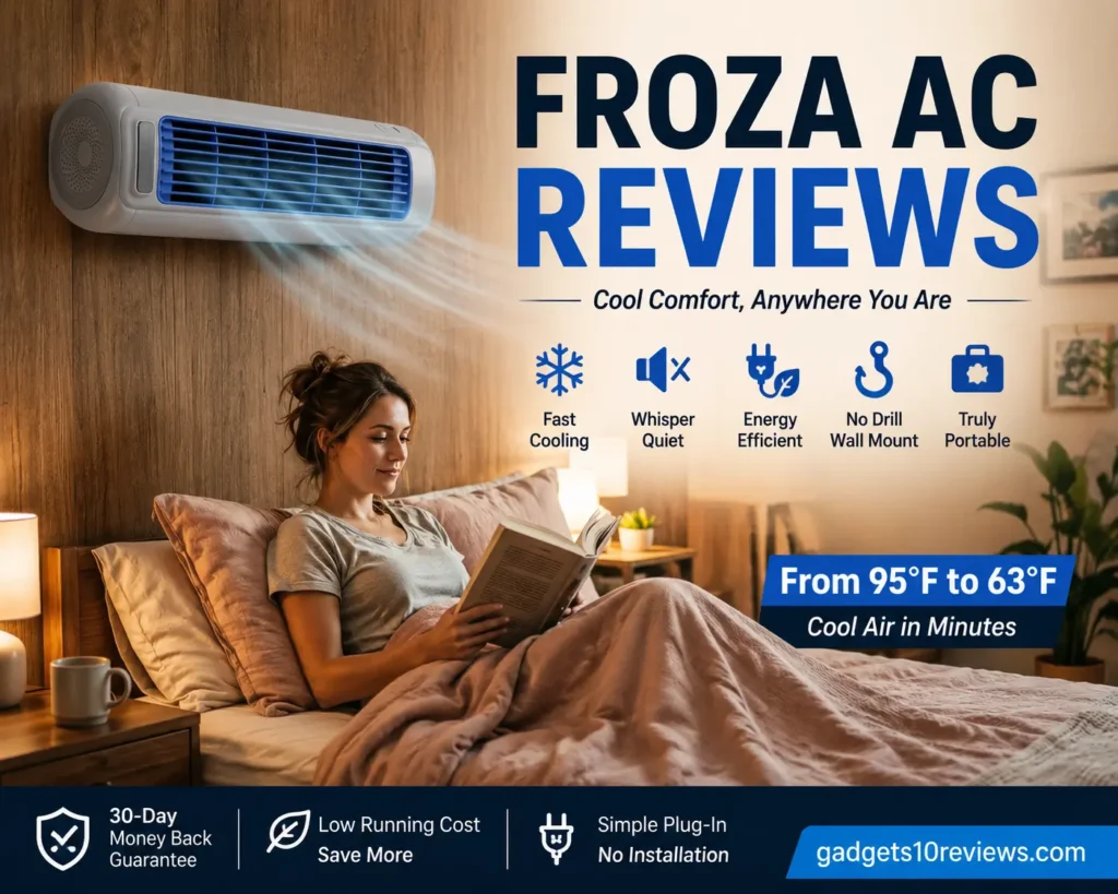 Froza AC Reviews 2026 – Portable Wall-Mounted Personal Air Cooler with Fast Cooling, Quiet Operation, and Energy-Efficient Design | Gadgets10Reviews