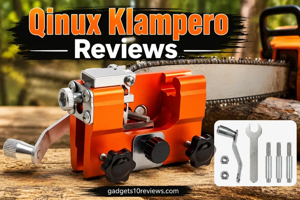 Clean And Clear Picture Of Qinux Klampero Chain Sharpening Device.